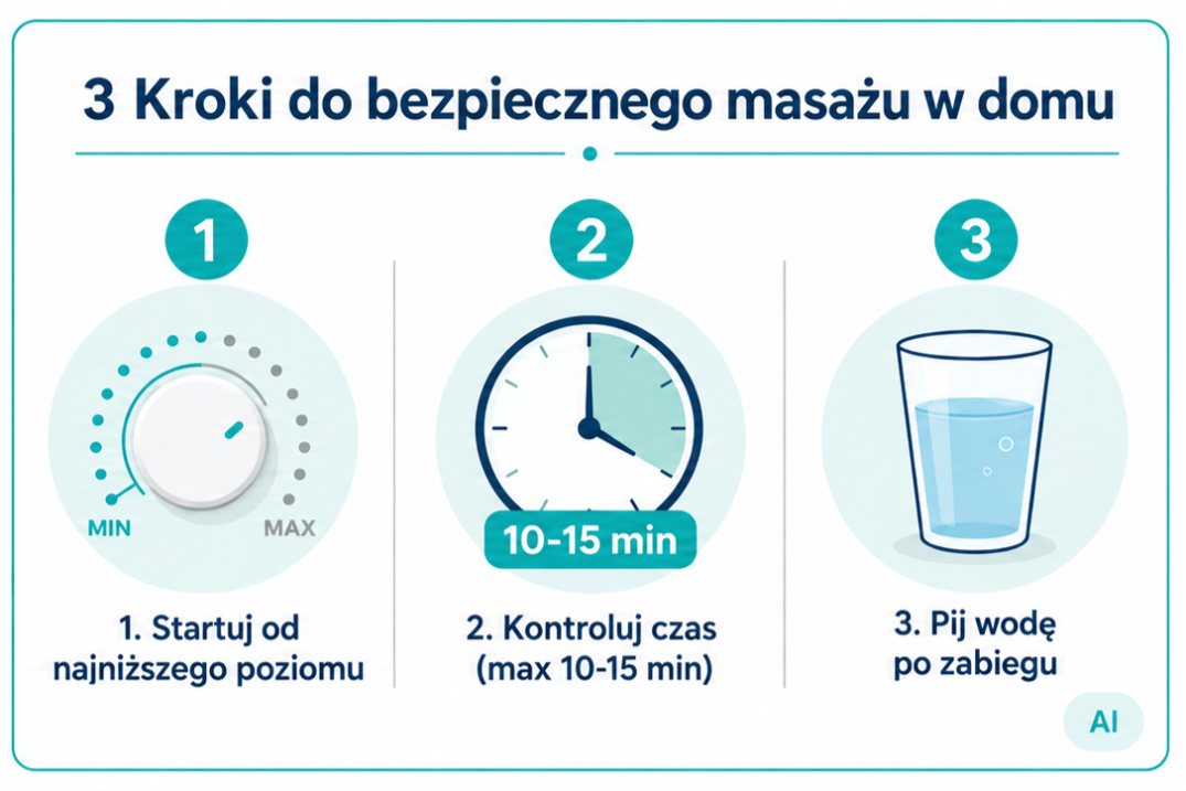 3 kroki bezpiecznego masażu