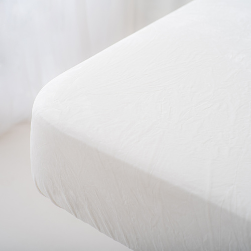 Prześcieradło welurowe Prestia White