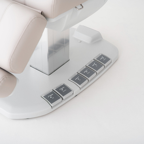 Evia One Latte – fotel podologiczny elektryczny na stabilnej kolumnie, regulacja 4D | 3 lata gwarancji