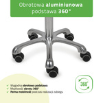 Taboret Alma - biały