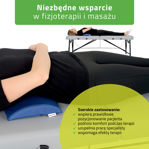 Półwałek lędźwiowy do masażu - 40x25x5 (tapicerka Comfy Base)