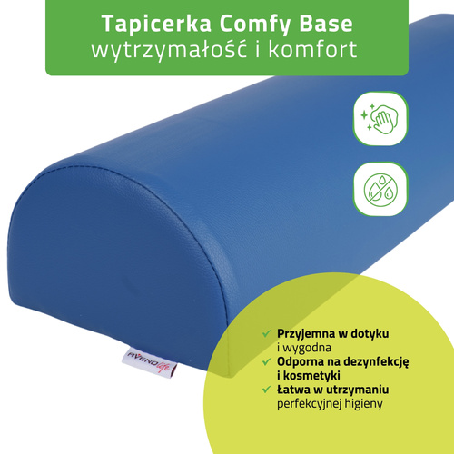 Półwałek do masażu pod stopy lub pod kolano - 60x18x12 (tapicerka Comfy Base)