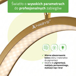 Lampa kosmetyczna LED 45W VENA Gold do stylizacji rzęs, brwi i makijażu permanentnego
