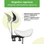Taboret Diana - biały