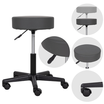 Taboret kosmetyczny Timo – szary