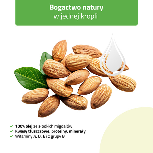Olejek do masażu Nature Sweet Almond HABYS 500 ml z pompką