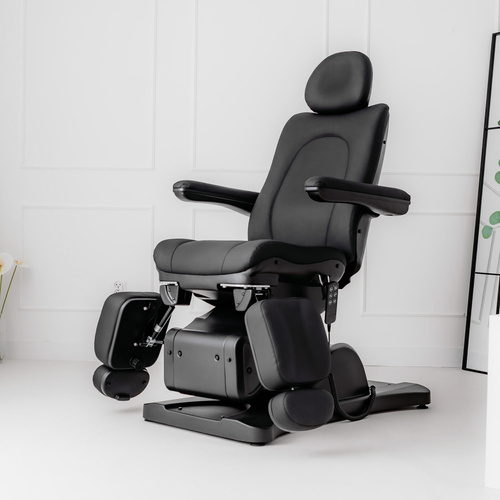 Elektryczny fotel kosmetyczny Sorina PRO 7 Black z kołyską - 4 silniki