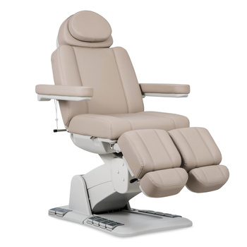 Evia Lift P Latte - elektryczny fotel podologiczny do gabinetów podologii, pedicure, medycyny estetycznej oraz salonów kosmetologii i beauty | 3 lata gwarancji