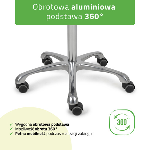 Taboret Diana - biały