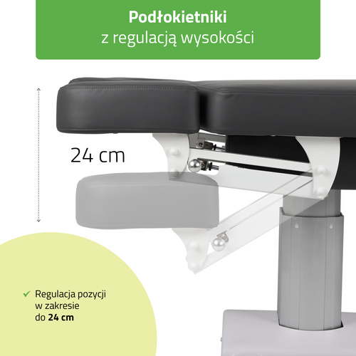 Stół do masażu Gemini Flex podgrzewany blat, pilot ręczny - 4 silniki | 3 lata gwarancji