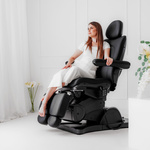 Elektryczny fotel kosmetyczny Sorina PRO 7 Black z kołyską - 4 silniki