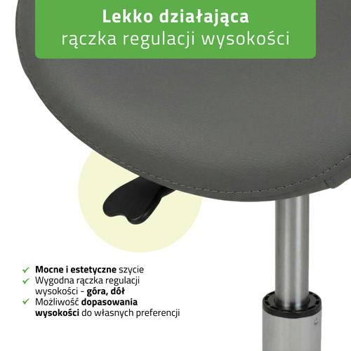 Taboret Alma - szary