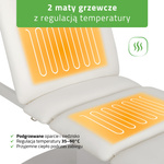 Elektryczny stół zabiegowy Serenity ERGO 4 White do masażu i zabiegów SPA - 3 silniki