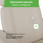 Fotel kosmetyczny elektryczny Tavia Beige - 3 silniki