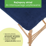 Prześcieradło frotte 1 cz. na stoły składane 60-65/180-185 granatowe
