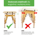 Stół do masażu Sonia 60 cm - beżowy