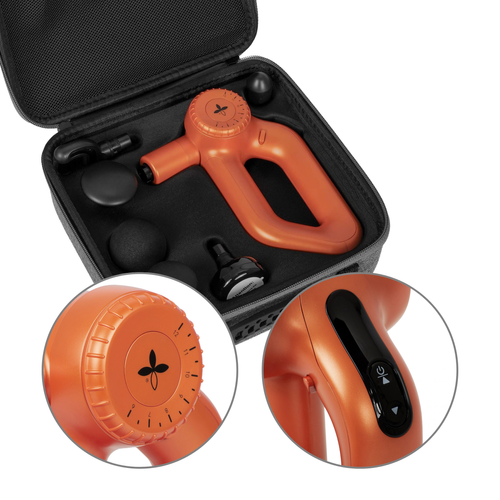 Masażer elektryczny HABYS Pro Therapy Go Orange – kompaktowy pistolet do masażu 
