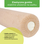 Prześcieradło frotte na wałek - 15x60 cm kremowe latte