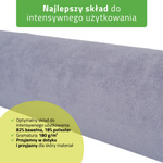 Prześcieradło frotte na wałek - 15x60 cm szare