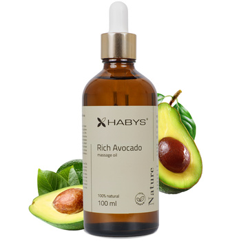 Olejek do masażu Nature Rich Avocado HABYS 100 ml z pipetą