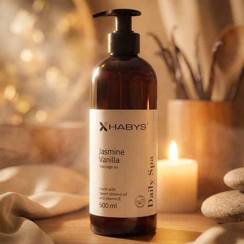 Olejek do masażu Daily Spa Jasmine Vanilla HABYS 500 ml 