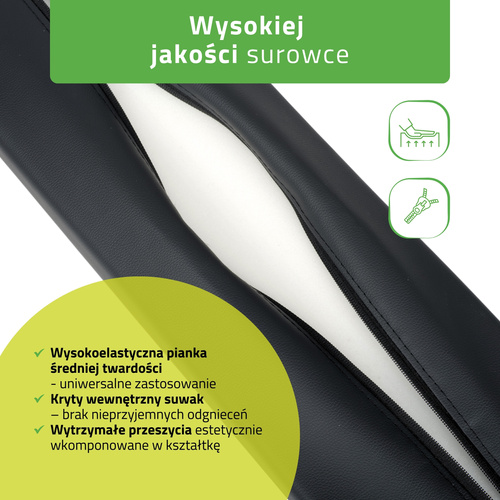 Półwałek do masażu pod stopy lub pod kolano - 60x18x12 (tapicerka Comfy Base)
