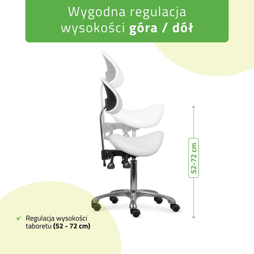Taboret Diana - biały