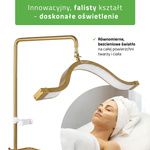 Lampa kosmetyczna LED 45W VENA Gold do stylizacji rzęs, brwi i makijażu permanentnego