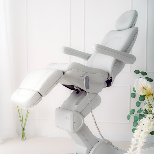 Elektryczny fotel kosmetyczny Sorina PRO 5 Grey z kołyską - 5 silników