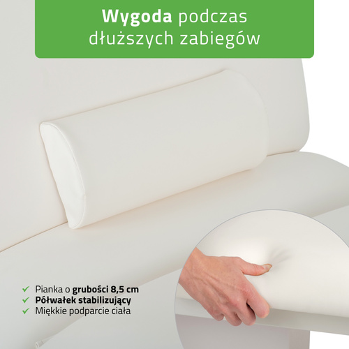 Elektryczny stół zabiegowy Serenity ERGO 4 White do masażu i zabiegów SPA - 3 silniki