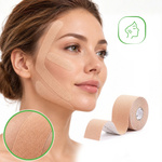 Tejp, taśma elastyczna do kinesiotapingu twarzy, 5cm×5m, beżowa, Face | Habys