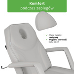 Fotel kosmetyczny, elektryczny Laris Grey - 1 silnik