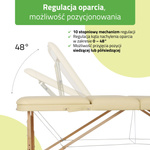 Stół do masażu Bianca 70 cm - beżowy