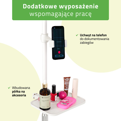 Lampa kosmetyczna LED 45W VENA do stylizacji rzęs, brwi i makijażu permanentnego