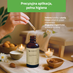 Zestaw do masażu twarzy HABYS: kamień Gua Sha jadeitowy + roller + naturalny olejek migdałowy 100 ml