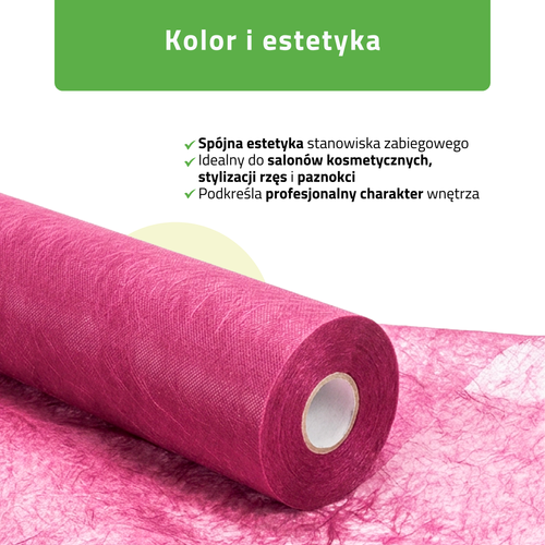 Podkład flizelinowy w rolce 70 cm x 50 m – różowy