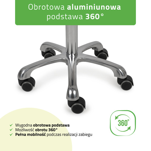 Taboret Alma - szary