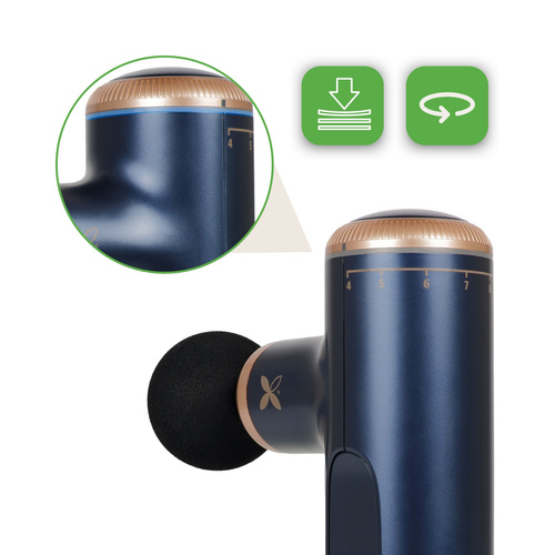 Pistolet do masażu Masażer wibracyjny Massage gun Pulse Mini - Blue Navy