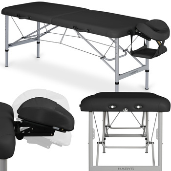 Stół do masażu Aero 60 cm - czarny | 5 lat gwarancji