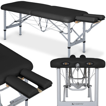 Stół do masażu Chiro Ultralux 19 50 cm - czarny | 5 lat gwarancji